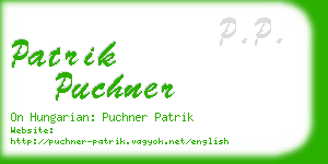 patrik puchner business card